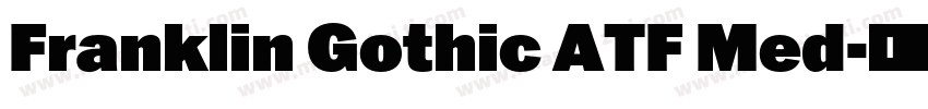 Franklin Gothic ATF Med字体转换